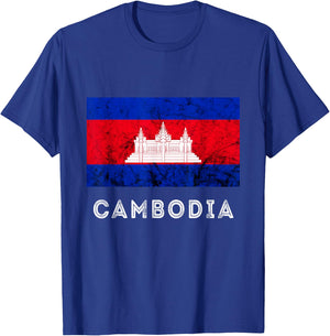 Cambodia Royal Palace Cambodian Flag Kampuchean Roots T-Shirt - T-Shirt | Royal
