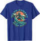 Wave Street Retro Vacation Beach Surfing Skul Graphic T-Shirt - T-Shirt | Royal