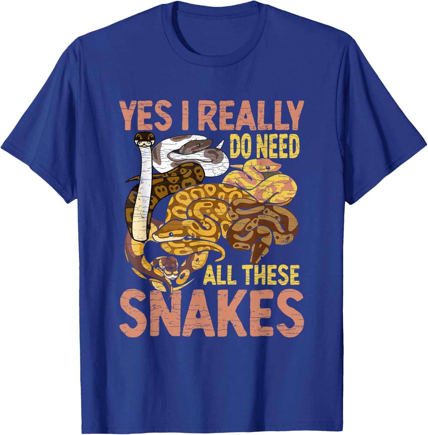 Ball Python Funny Snake T-Shirt - T-Shirt | Royal
