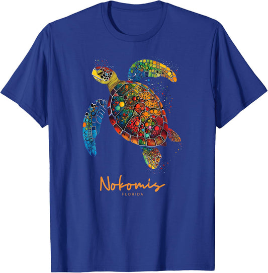 Nokomis Florida FL Beach Vacation Sea Turtle Souvenir T-Shirt - T-Shirt | Royal