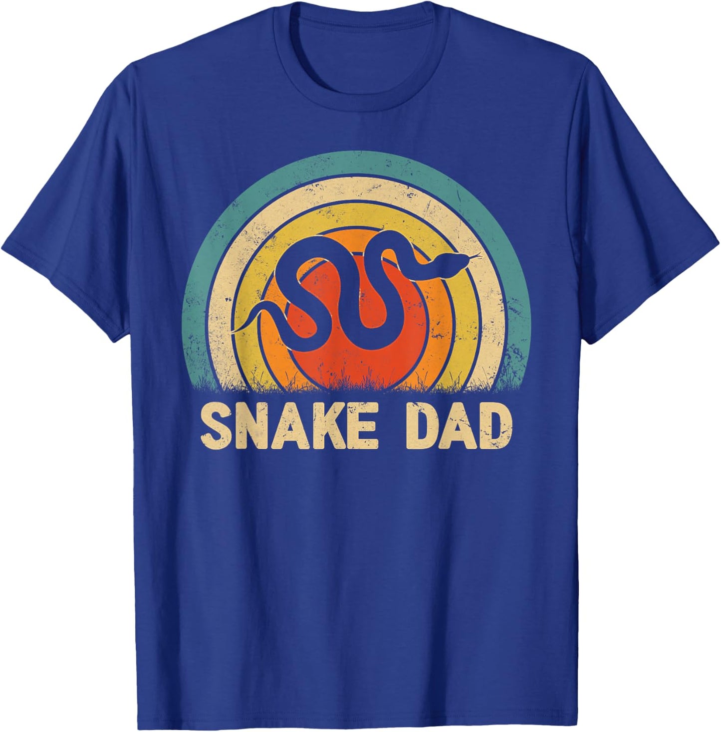 Snake Dad Father's Day Vintage Style Snake Dad Daddy T-Shirt - T-Shirt | Royal