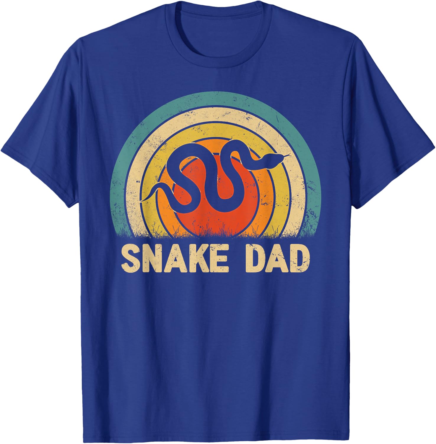 Snake Dad Father's Day Vintage Style Snake Dad Daddy T-Shirt - T-Shirt | Royal
