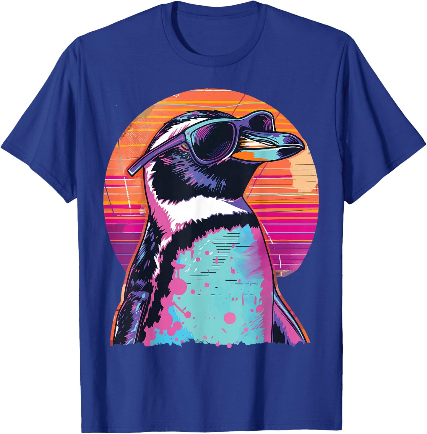 Penguin With Sunglasses T-Shirt - T-Shirt | Royal