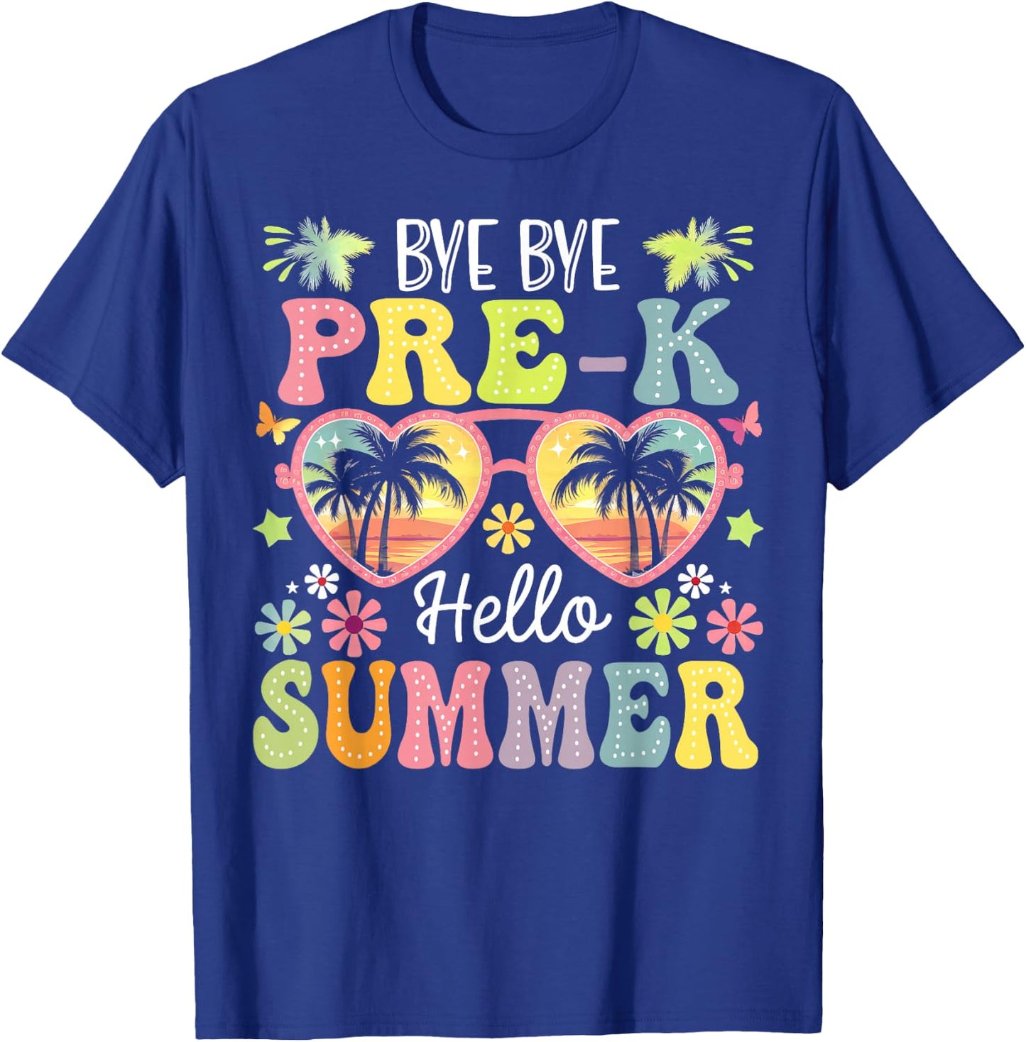 Goodbye Pre-k Hello Summer Last Day Of School Boys Kids T-Shirt - T-Shirt | Royal