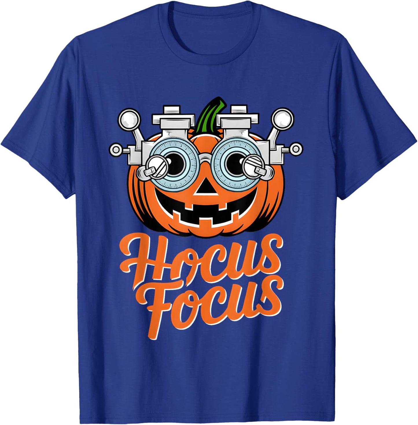 Hocus Focus Optometry Halloween Shirt Optometrist Eye Doctor T-Shirt - T-Shirt | Royal