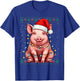 Ugly Santa Pig Christmas Sweater , Black, S T-Shirt - T-Shirt | Royal