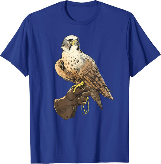 Funny Falcon with Falcon Graphic Women Children , black T-Shirt - T-Shirt | Royal