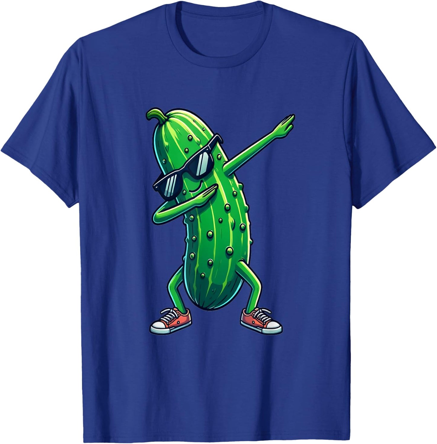 Dab Cucumber Dancing Dabbing Cucumber Vegetables , black T-Shirt - T-Shirt | Royal