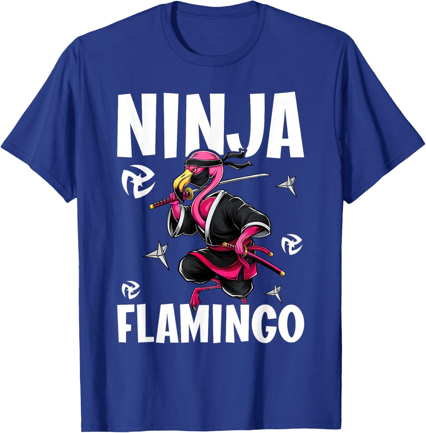 Ninja Flamingo Flamingo Ninja T-Shirt - T-Shirt | Royal