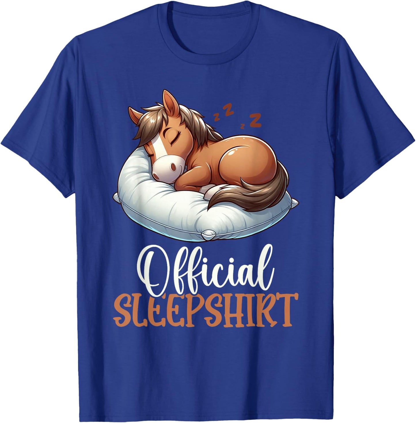 Official Horse Nap Pyjamas , Black, S T-Shirt - T-Shirt | Royal