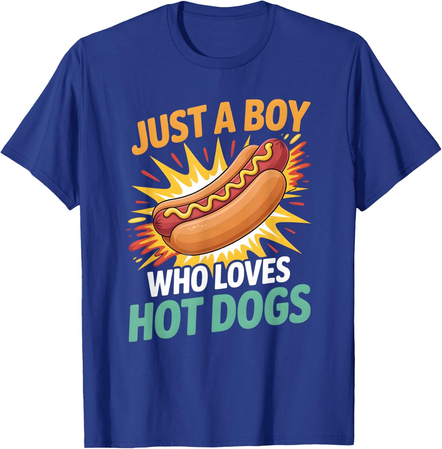 Boys Hot Dog T-Shirt - T-Shirt | Royal