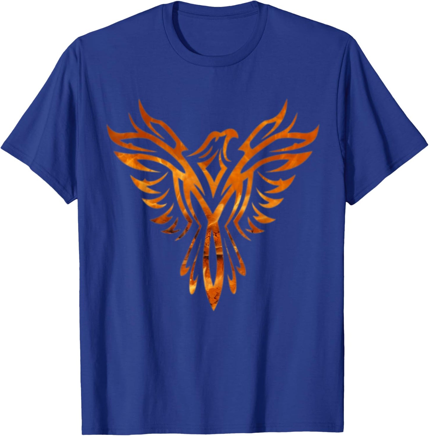 Fire & Flames Phoenix Mythical Bird Rising Born Again T-Shirt - T-Shirt | Royal