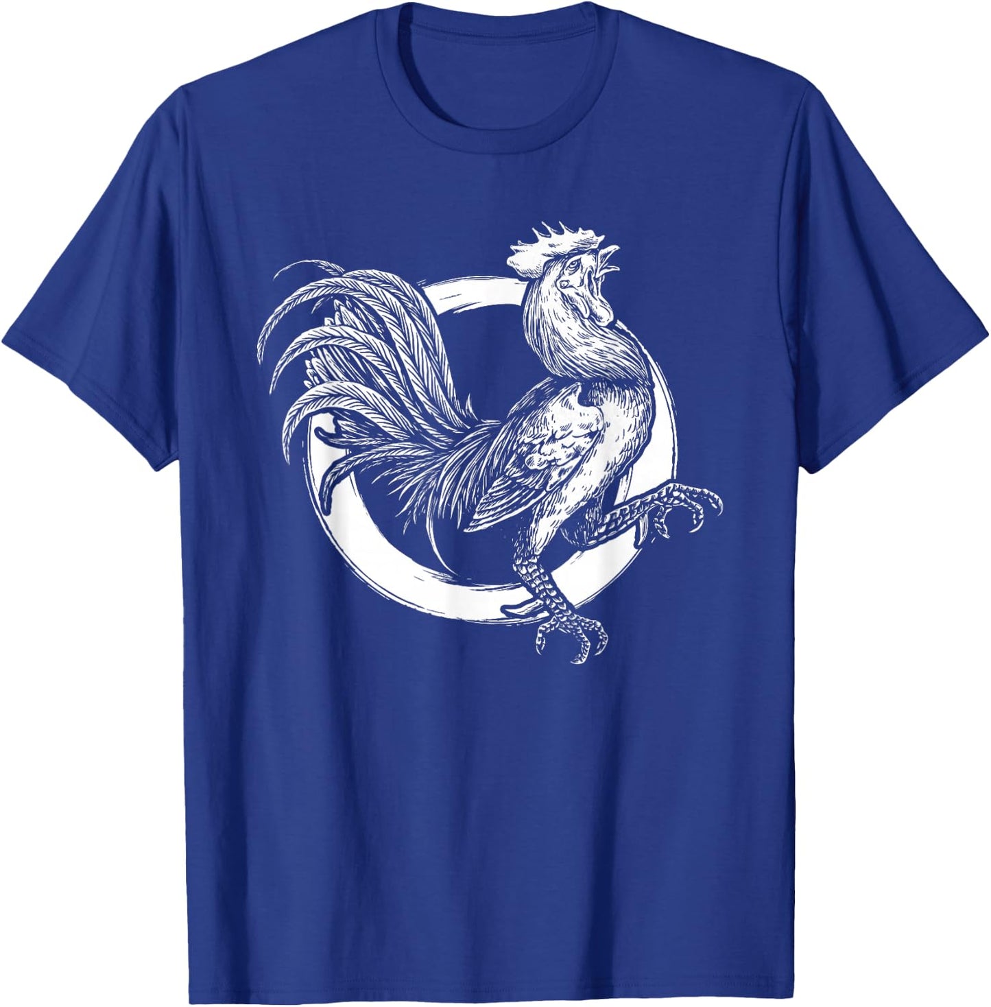 Red Rooster Chicken Cockfighting Fighting Cocks Cockerel T-Shirt - T-Shirt | Royal