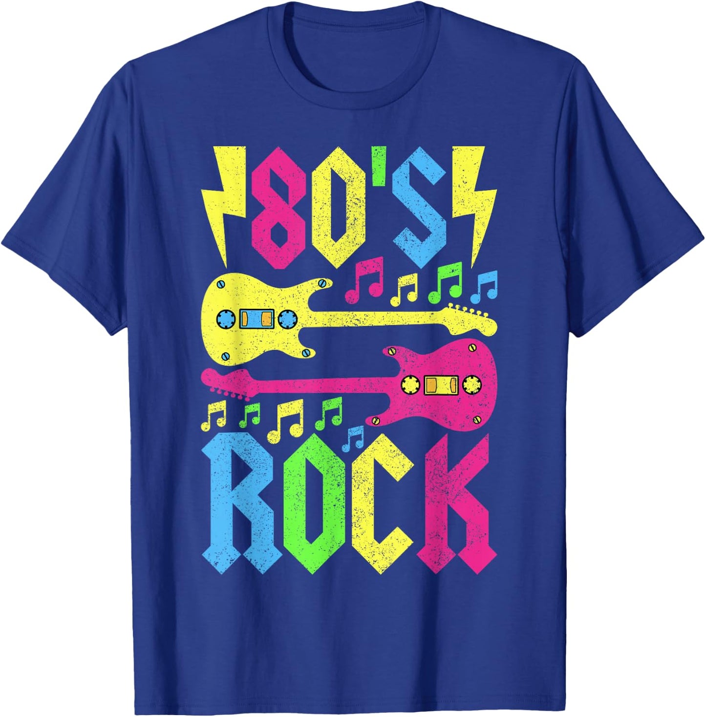 80s Rock Concert Outfit 1980s Fashion 80s Band Party Costume T-Shirt - T-Shirt | Royal