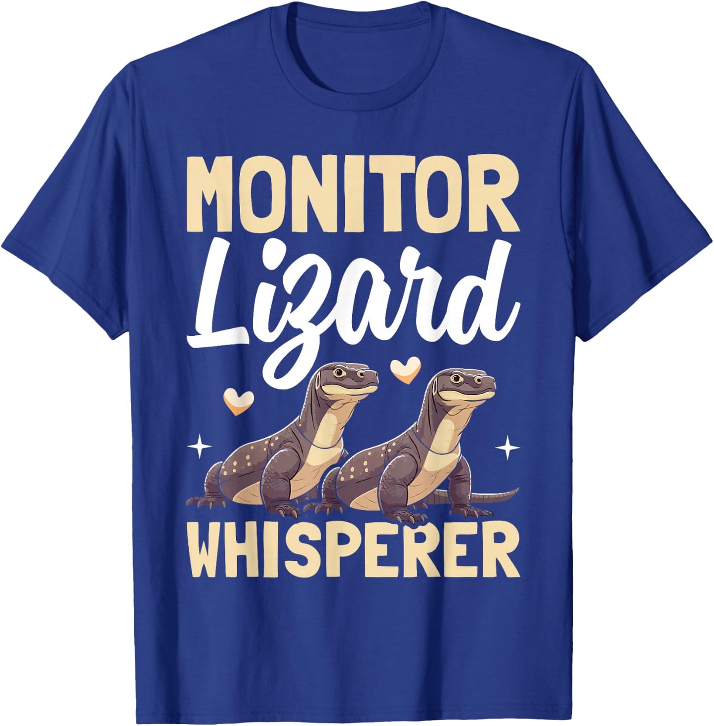 Monitor Lizard Whisperer Reptile Herpetologist Present T-Shirt - T-Shirt | Royal