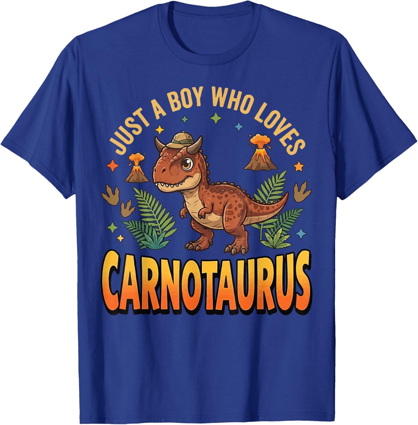 Just A Boy Who Loves Carnotaurus T-Shirt - T-Shirt | Royal