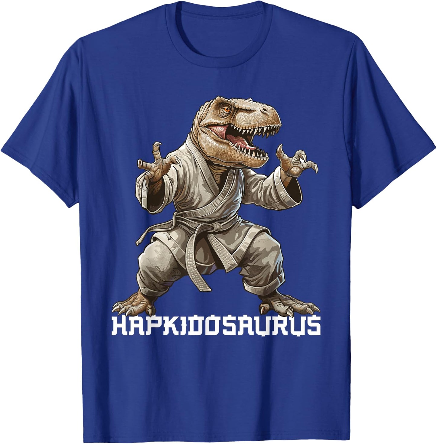 Hapkido Training Korean Martial Arts Dinosaur Hapkido T-Shirt - T-Shirt | Royal
