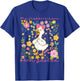 Funny Goose My Flabbers Have Been Gasted Cute Duck Floral T-Shirt - T-Shirt | Royal