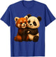 Lovers of Cute Panda and Red Panda T-Shirt - T-Shirt | Royal