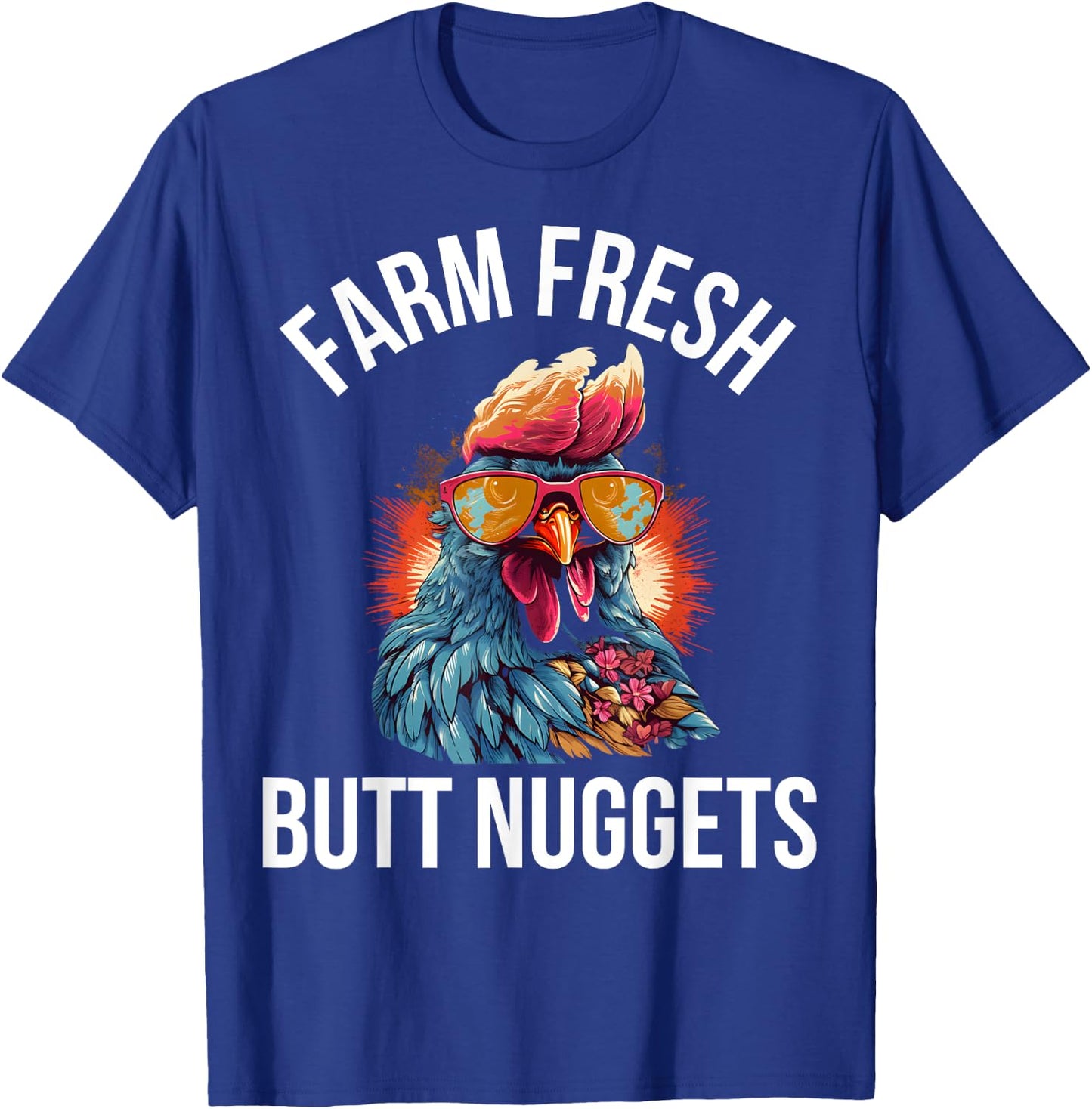 Farm Fresh Butt Nuggets T-Shirt - T-Shirt | Royal
