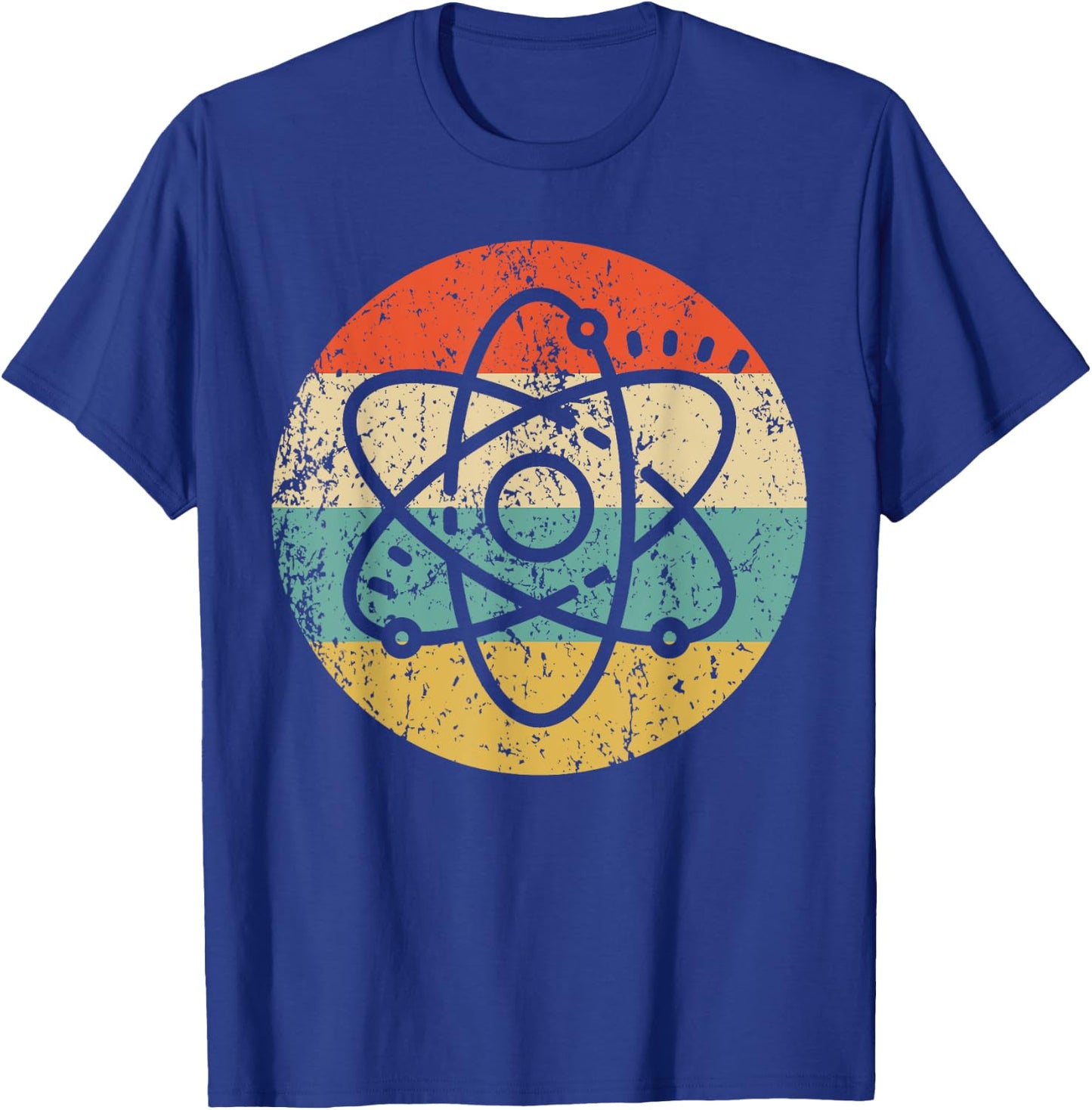 Atom Retro Style Science T-Shirt - T-Shirt | Royal