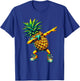 Dabbing Pineapple Funny Pineapple with Fruit Motif , black T-Shirt - T-Shirt | Royal