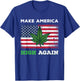 Make America High Again Weed Marijuana Pot Leaf US Flag T-Shirt - T-Shirt | Royal