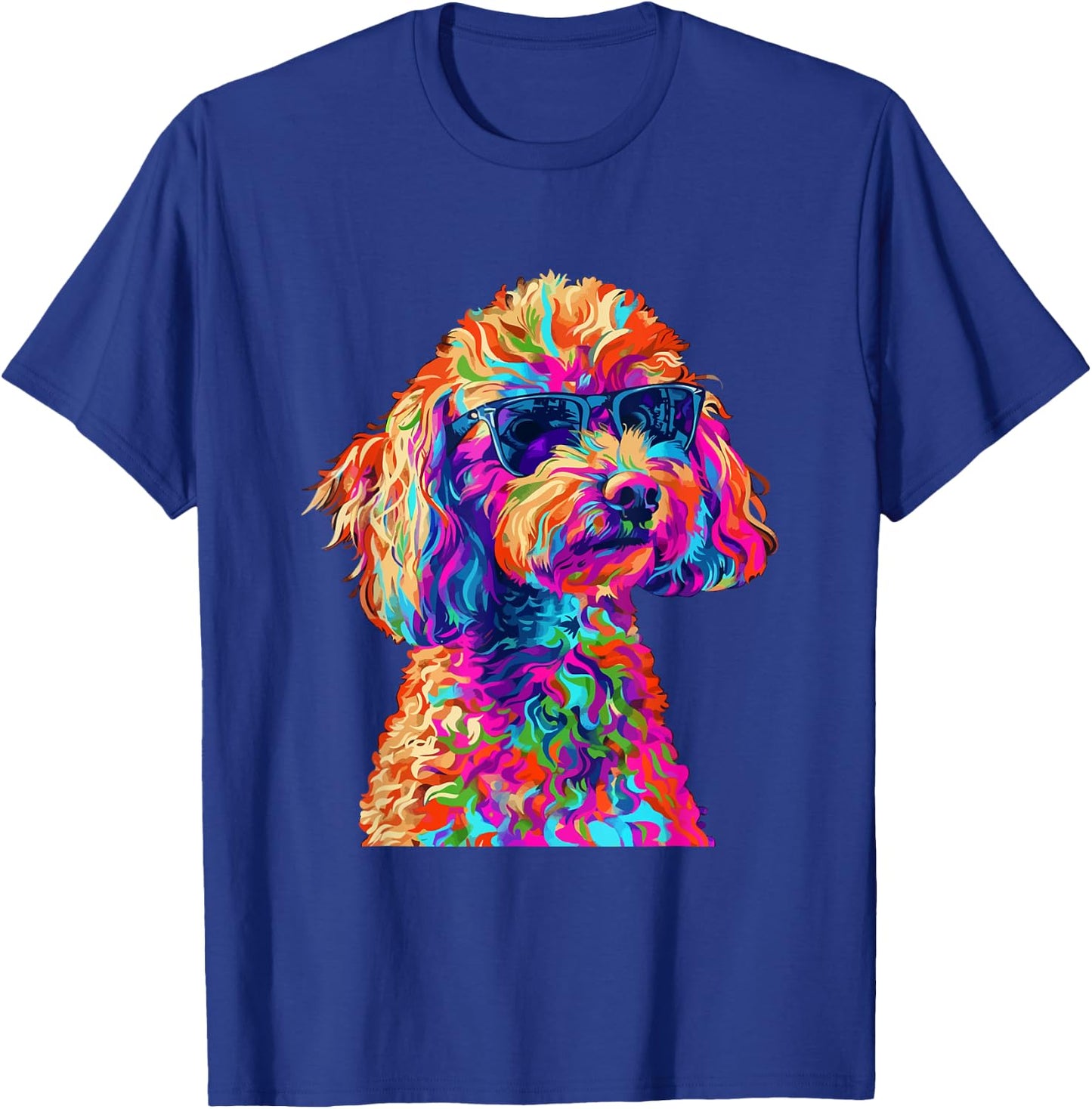 Toy Poodle Lovers Design Pop Art Funny Toy Poodle Dog T-Shirt - T-Shirt | Royal