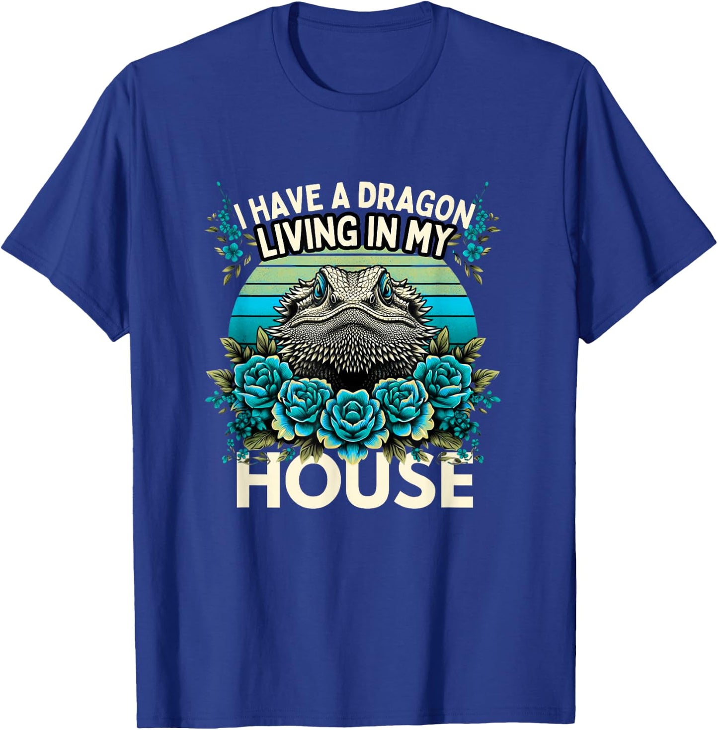 Bearded Dragon Shirt Pogona Lover Reptile Bearded Dragons T-Shirt - T-Shirt | Royal