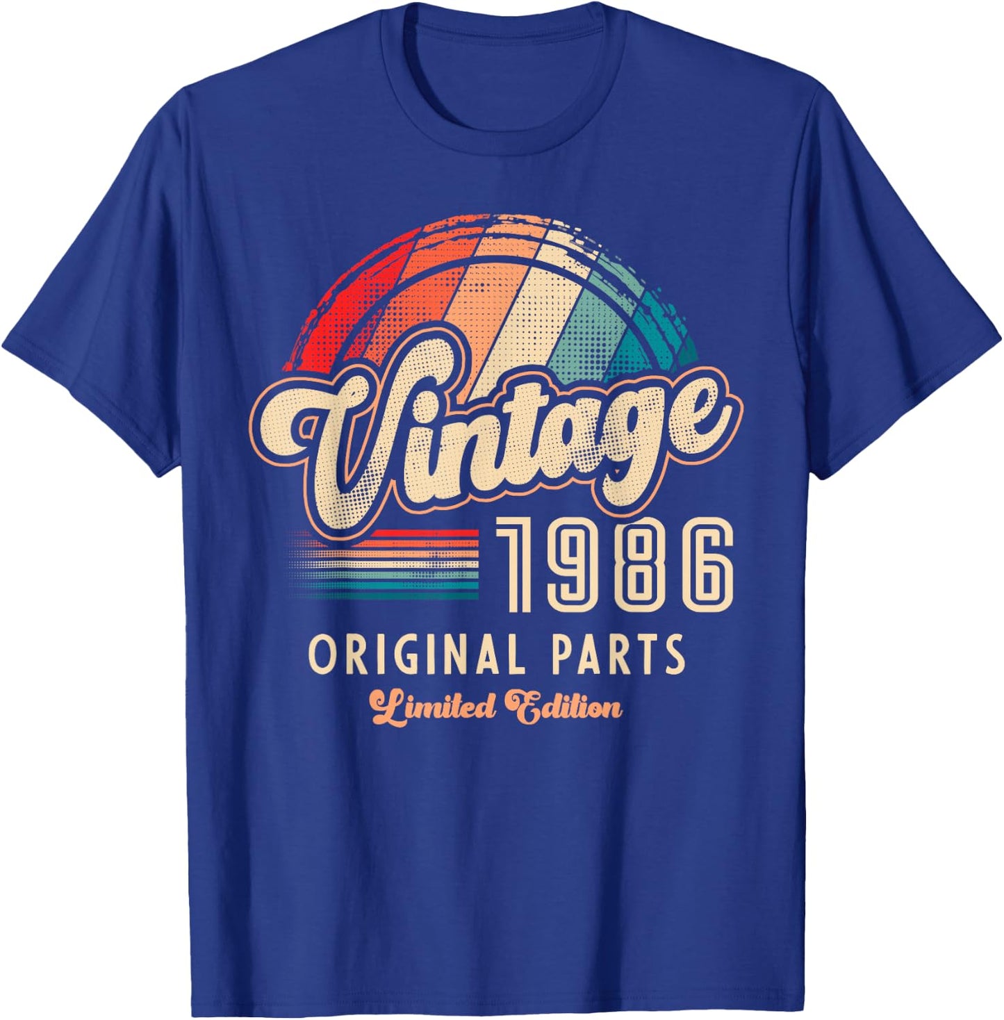 Vintage 1986 Pièces Originales 40e Anniversaire T-Shirt - T-Shirt | Royal