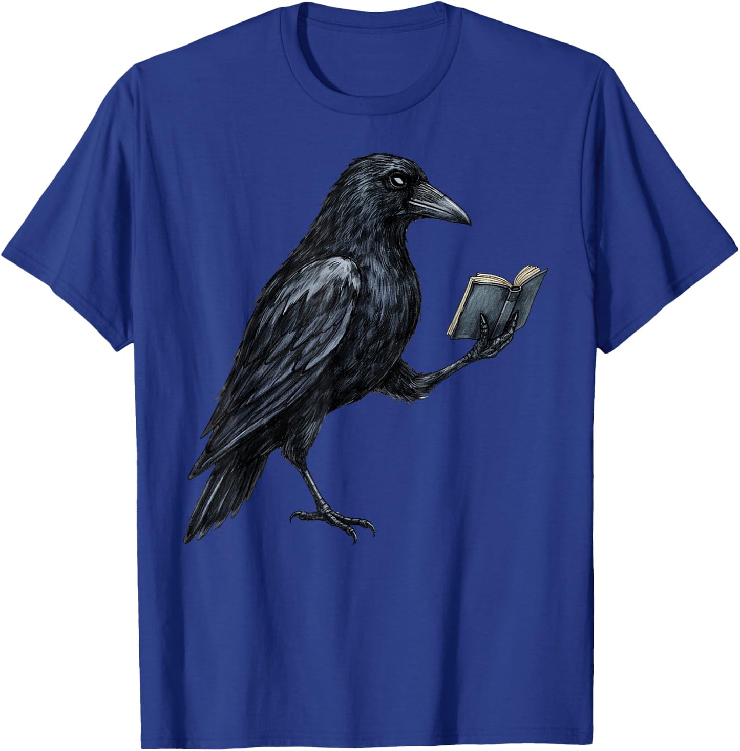 Black Crow Livre de Lecture Amusant pour Amoureux des Oiseaux Corbeau T-Shirt - T-Shirt | Royal