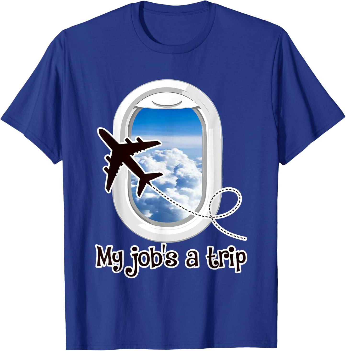 Hôtesse de l'air drôle hôtesse de l'air pilote d'avion T-Shirt - T-Shirt | Royal