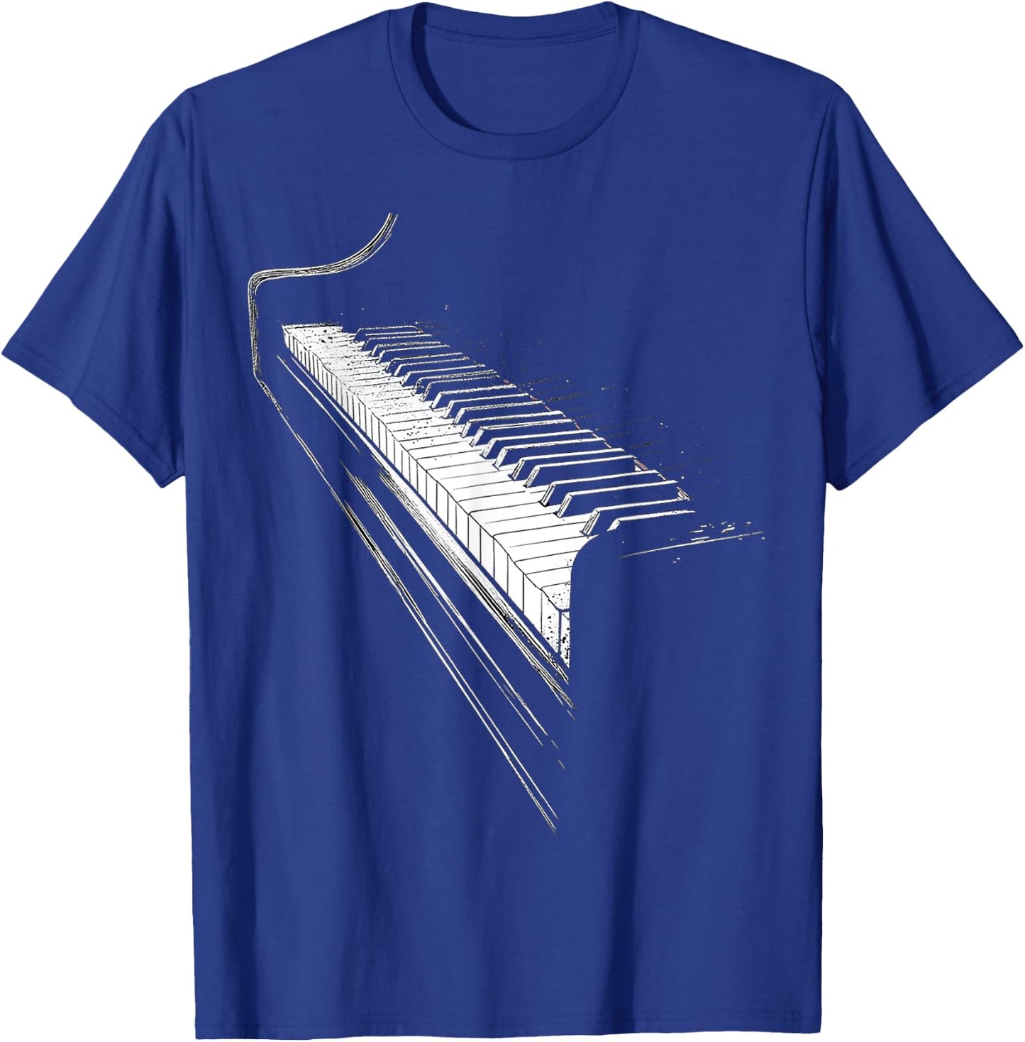 Keyboard Music Instrument Graphic Artwork Keyboard T-Shirt - T-Shirt | Royal