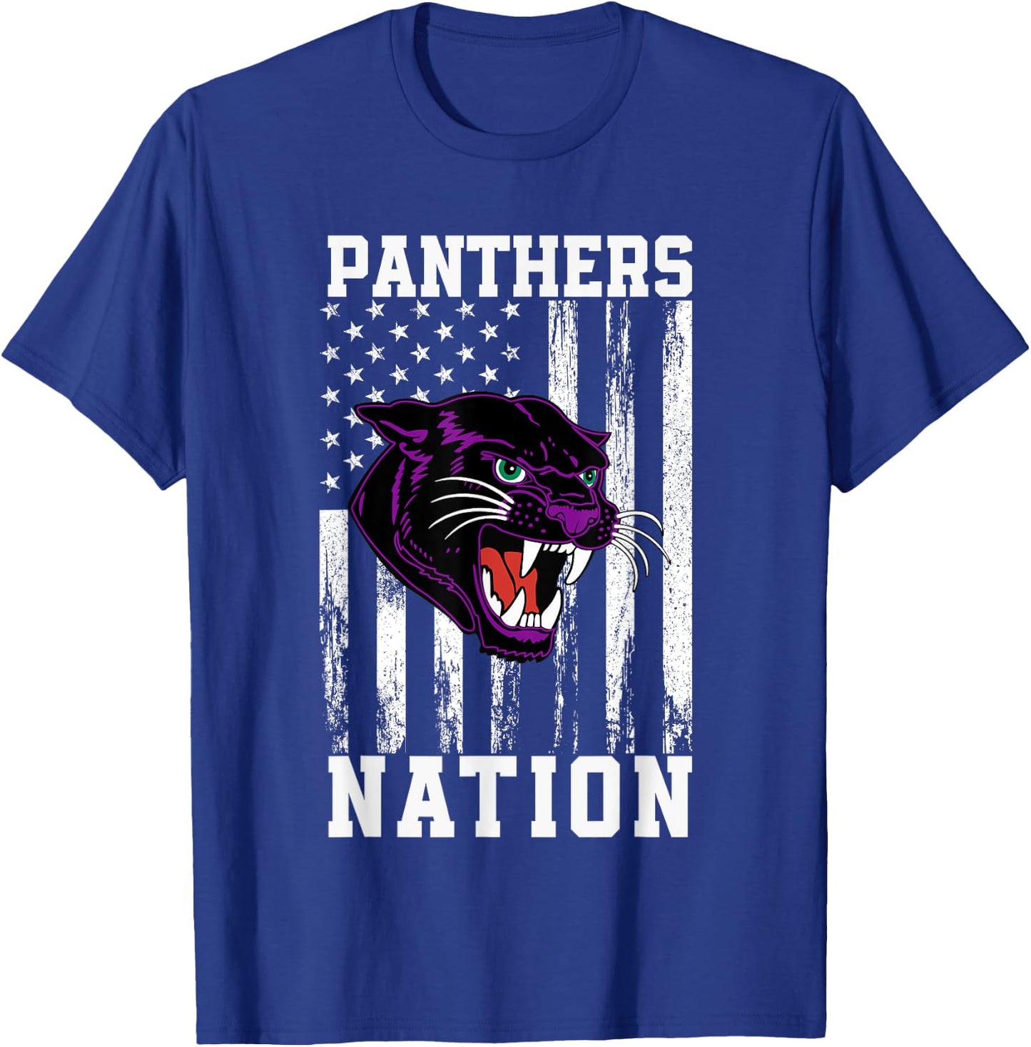 Waterville Panthers Logo Nation HS T-Shirt - T-Shirt | Royal