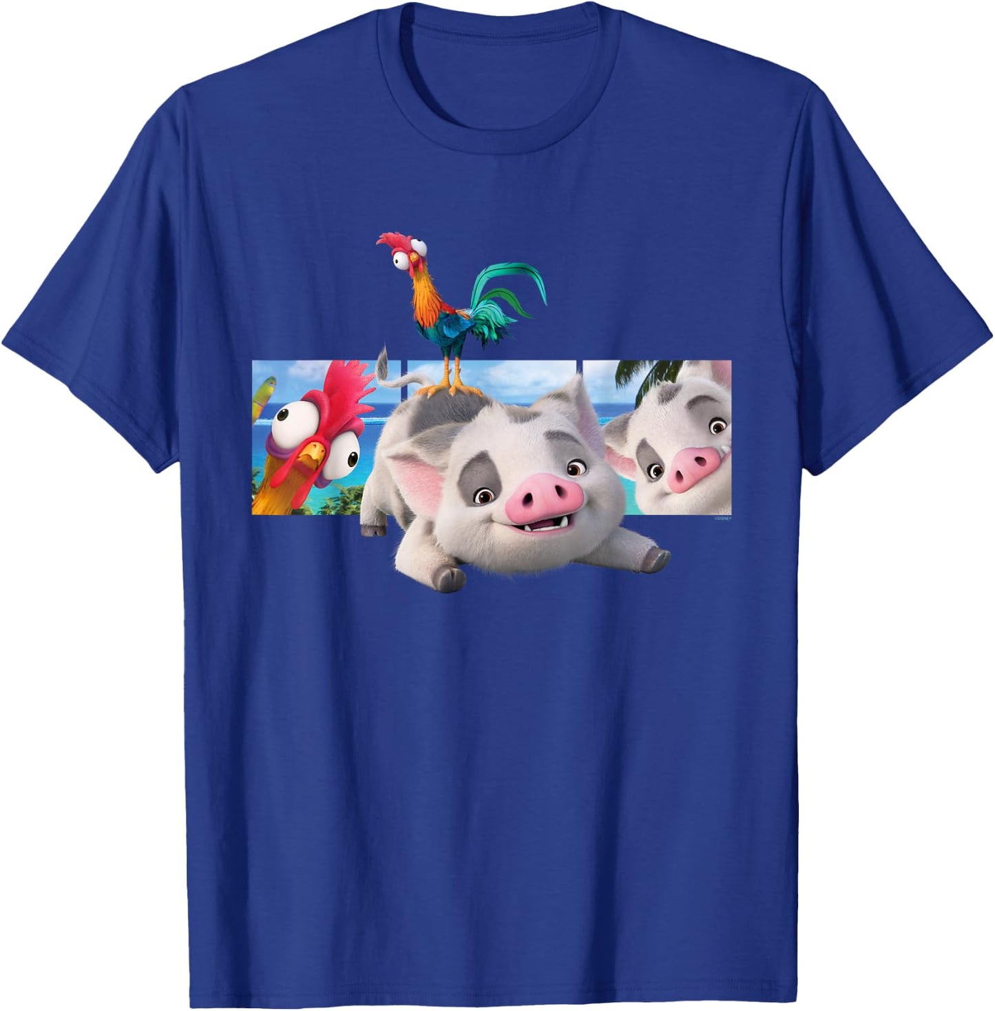 Disney Moana 2 Best Beach Friends Pua and Heihei , Black, S T-Shirt - T-Shirt | Royal