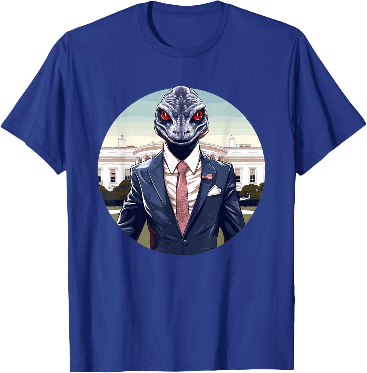 Reptilian Humanoid, Reptilian Agenda, Lizard People T-Shirt - T-Shirt | Royal