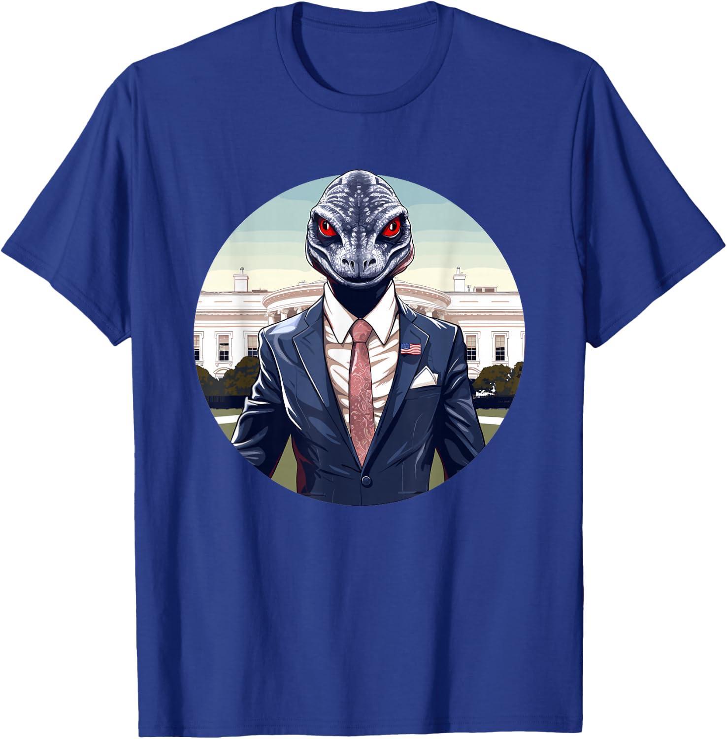 Reptilian Humanoid, Reptilian Agenda, Lizard People T-Shirt - T-Shirt | Royal
