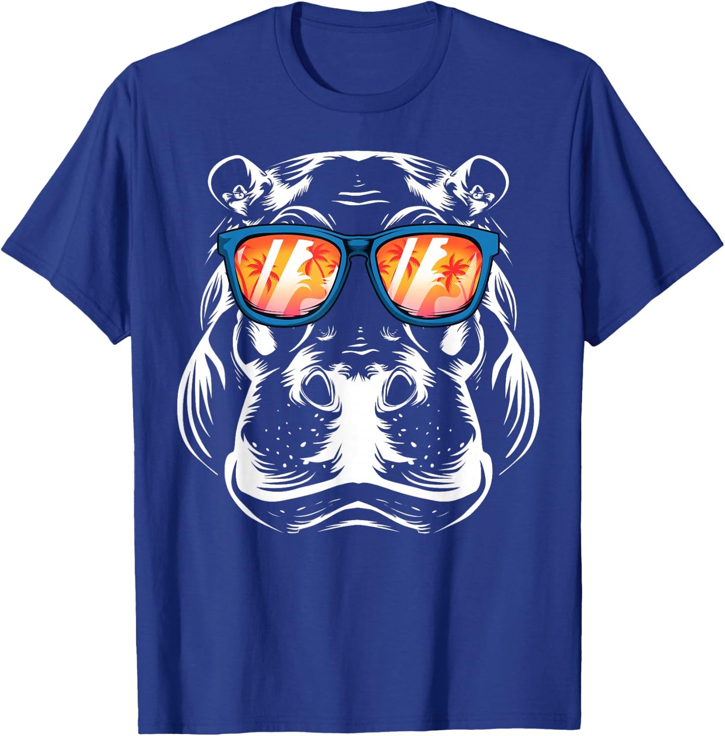 Cool Hippopotamus Women Hippo Zoo Day Animal Lover Small T-Shirt - T-Shirt | Royal