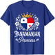 Panamanian Princess Panama Flag Proud Panamanian Girl T-Shirt - T-Shirt | Royal