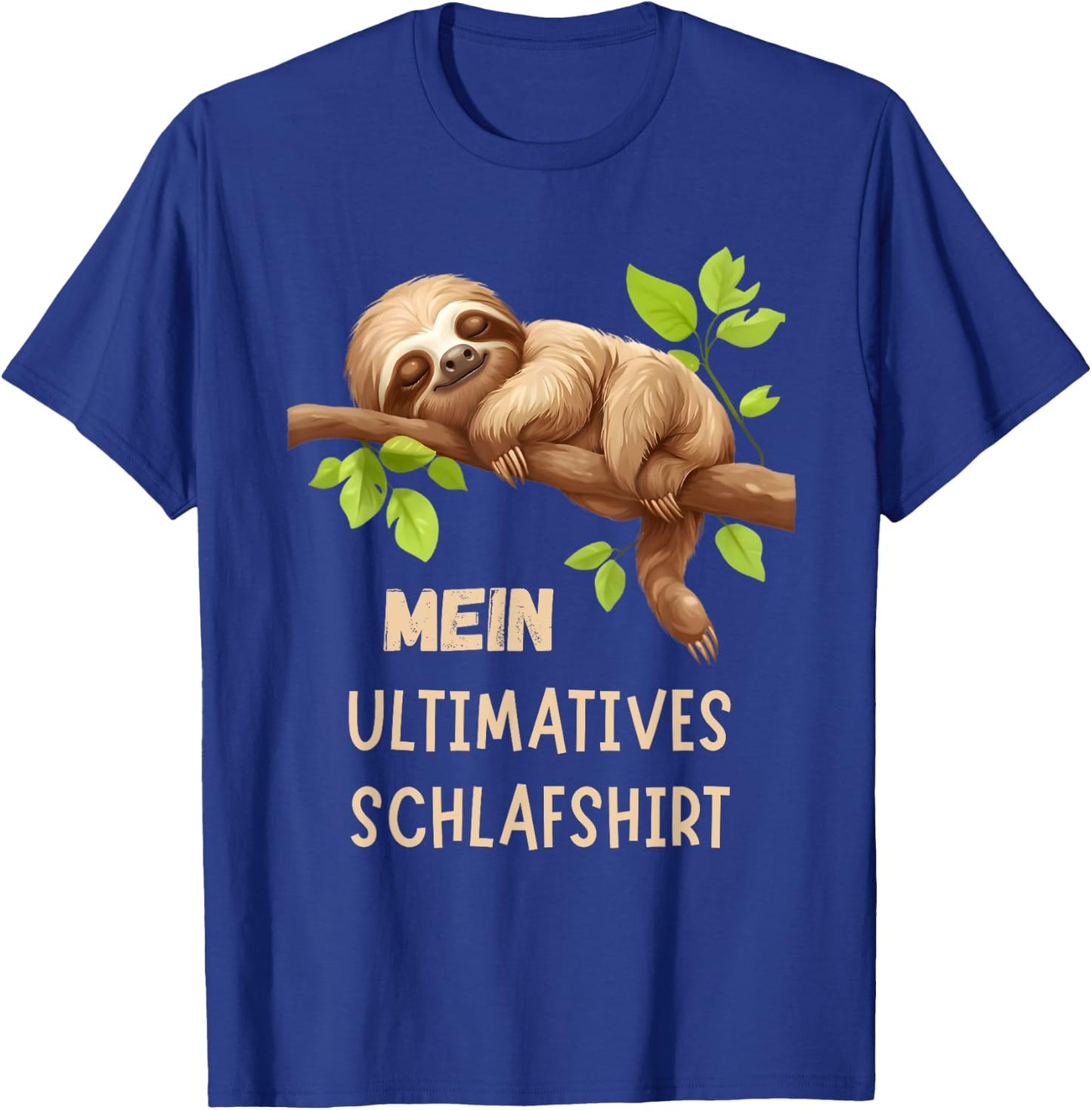 Sloth Sleep Shirt Ultimate Pyjamas Nightdress Gift , black T-Shirt - T-Shirt | Royal