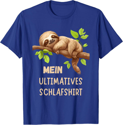 Sloth Sleep Shirt Ultimate Pyjamas Nightdress Gift , black