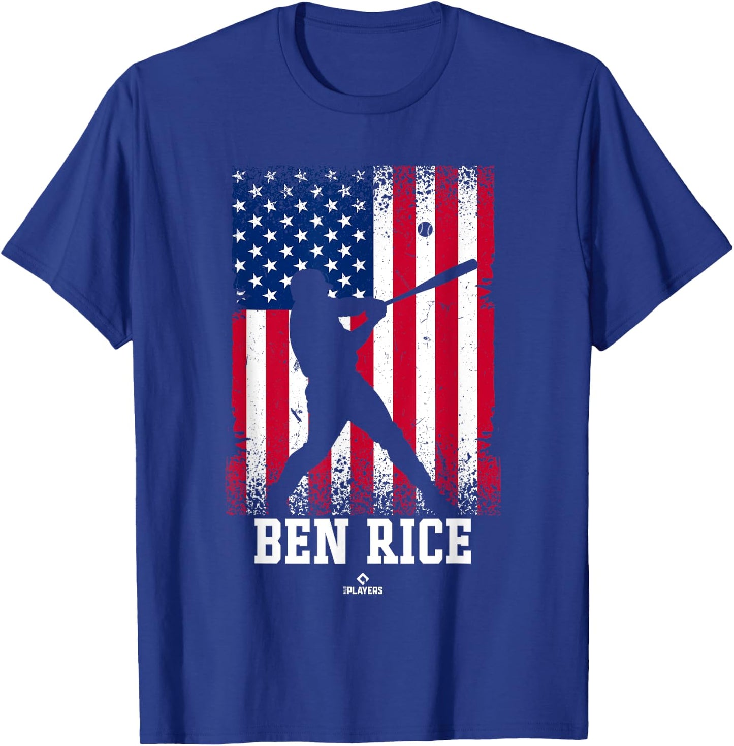 American Flag Swing Ben Rice Prospect Baseball Fan Gear T-Shirt - T-Shirt | Royal