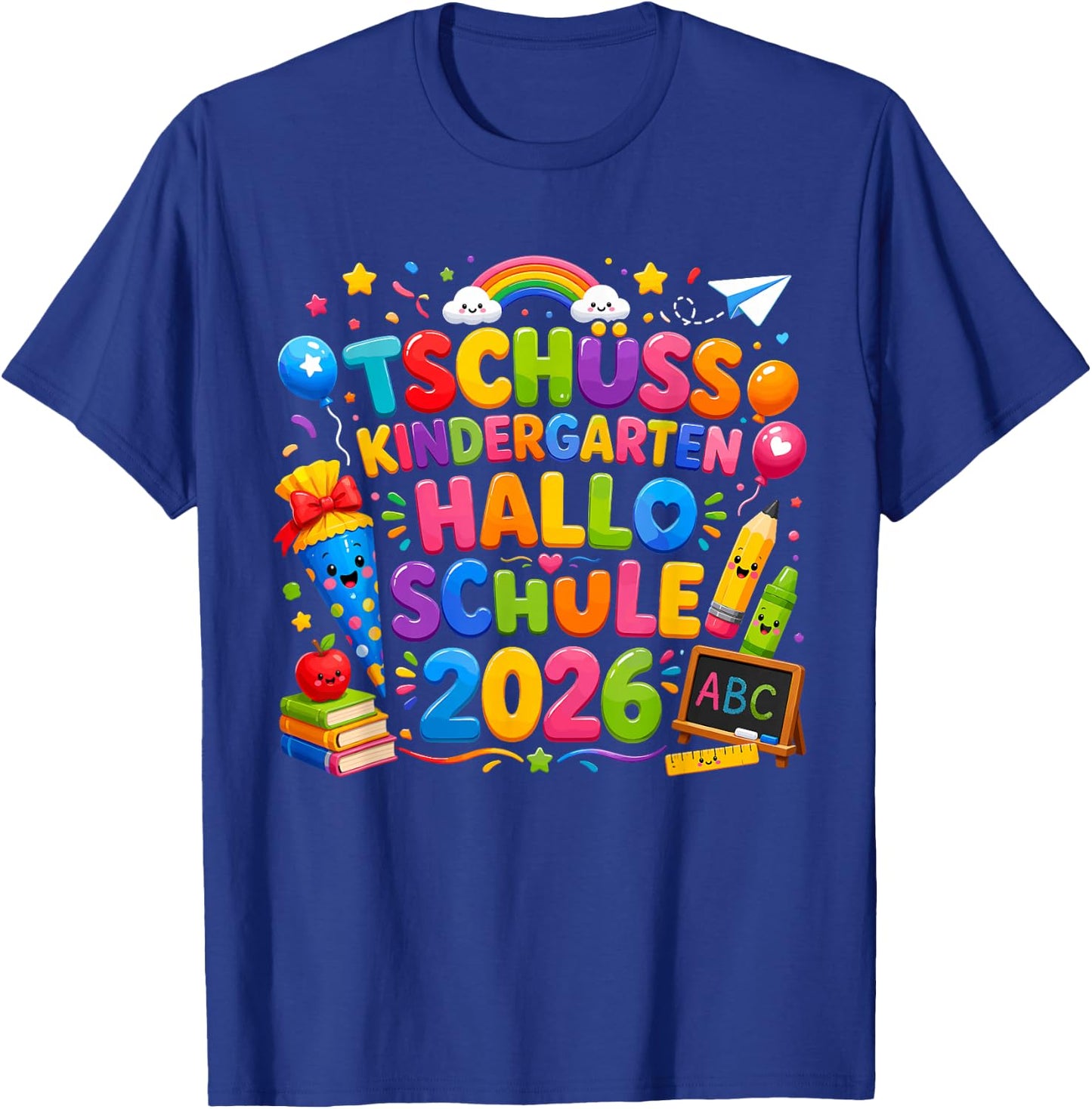 Schultüte Einschulung Geschenke 2026 Schulanfang Schulkind T-Shirt - T-Shirt | Royal