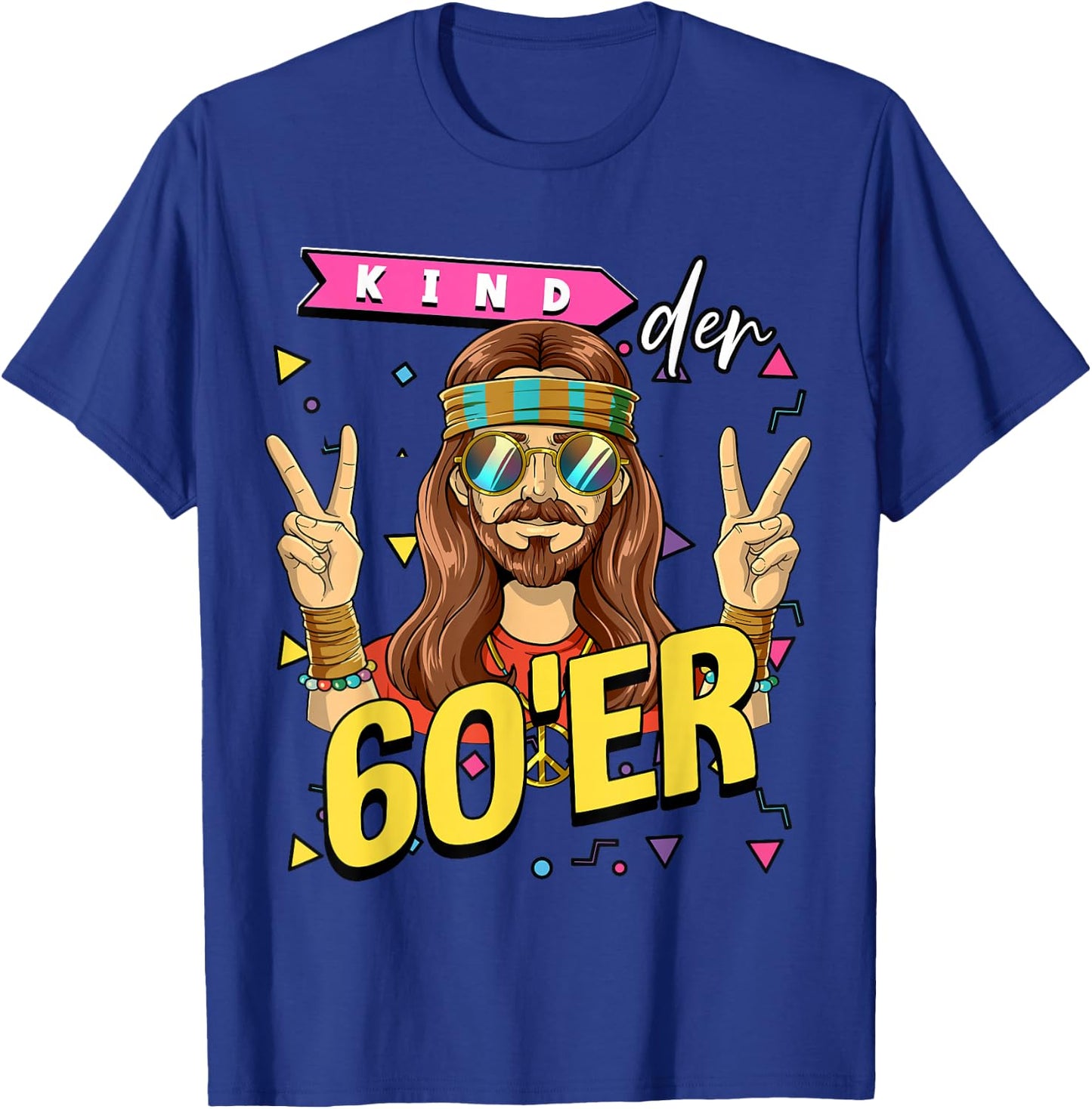 Child of the 60s man costume , black T-Shirt - T-Shirt | Royal