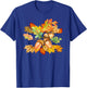 Autumn Leaves and Acorns Fall Season Thanksgiving T-Shirt - T-Shirt | Royal