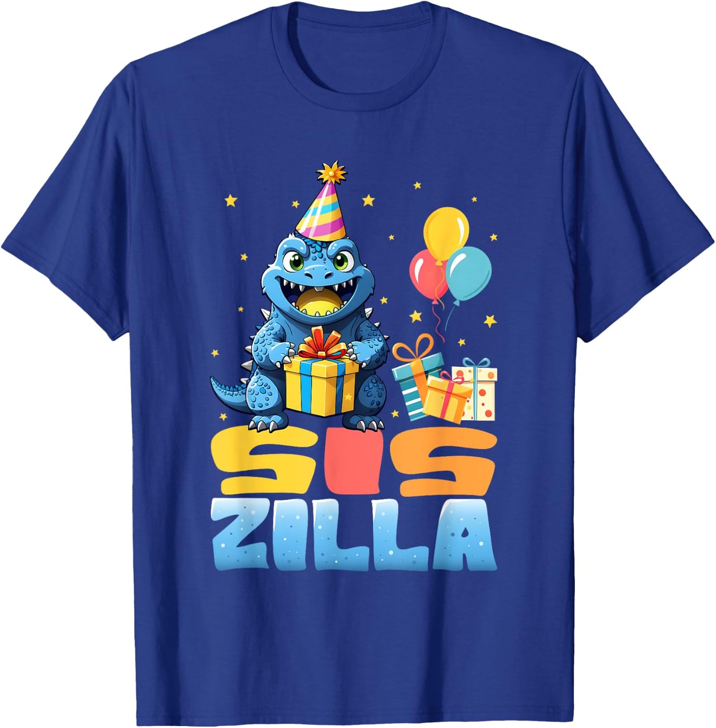 Siszilla Funny Monster Kaiju Family Matching Birthday Girls T-Shirt - T-Shirt | Royal
