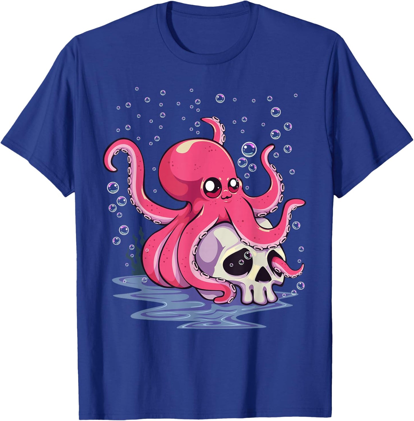Pastel Goth Kawaii Aesthetics Anime Cute Octopus T-Shirt - T-Shirt | Royal