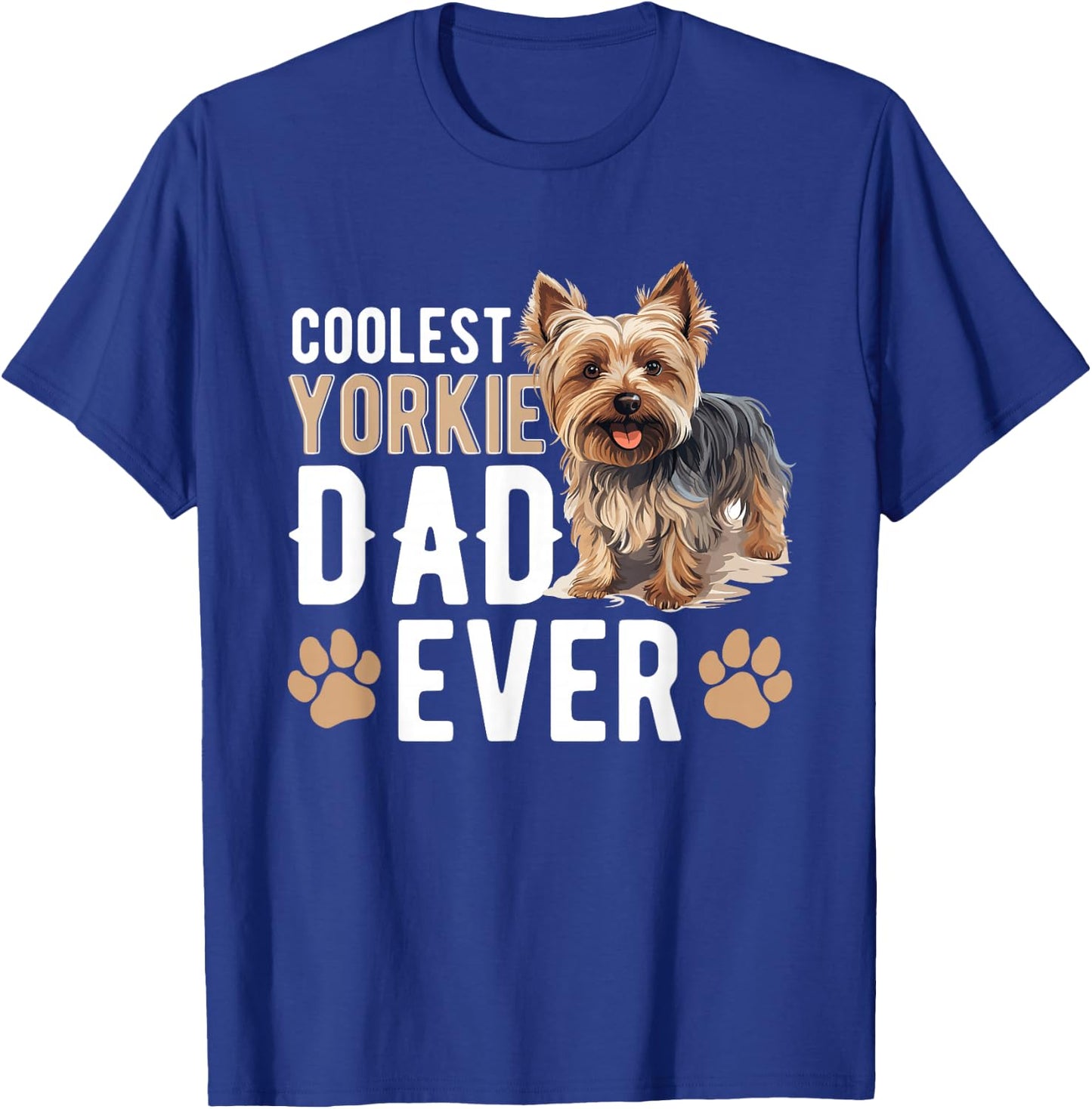 Yorkshire Terrier Dog Yorkie - Coolest Yorkie Dad ever Women Kids T-Shirt - T-Shirt | Royal