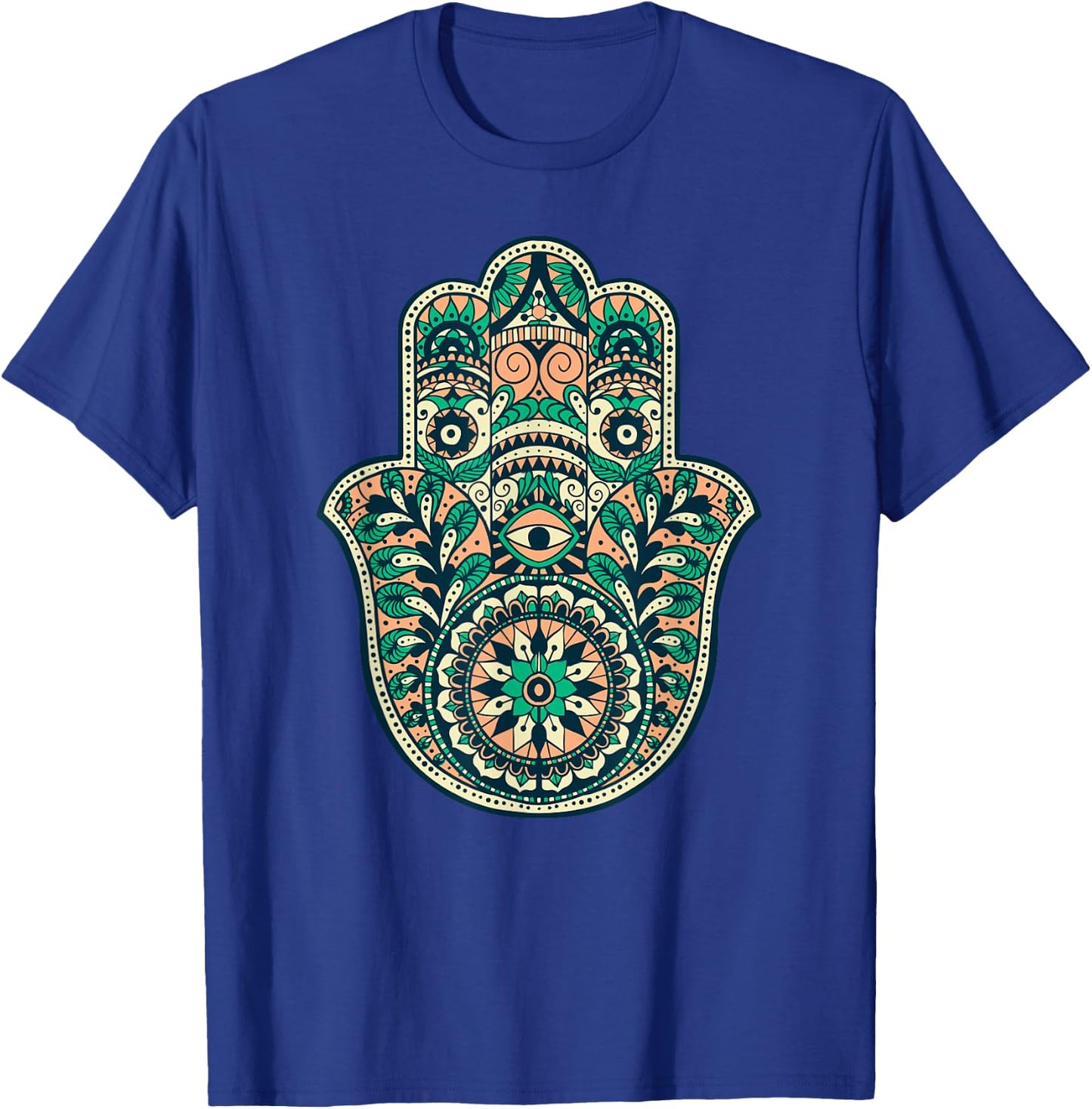 Hamsa Hand Of Fatima Oriental Islamic Symbol Yoga T-Shirt - T-Shirt | Royal