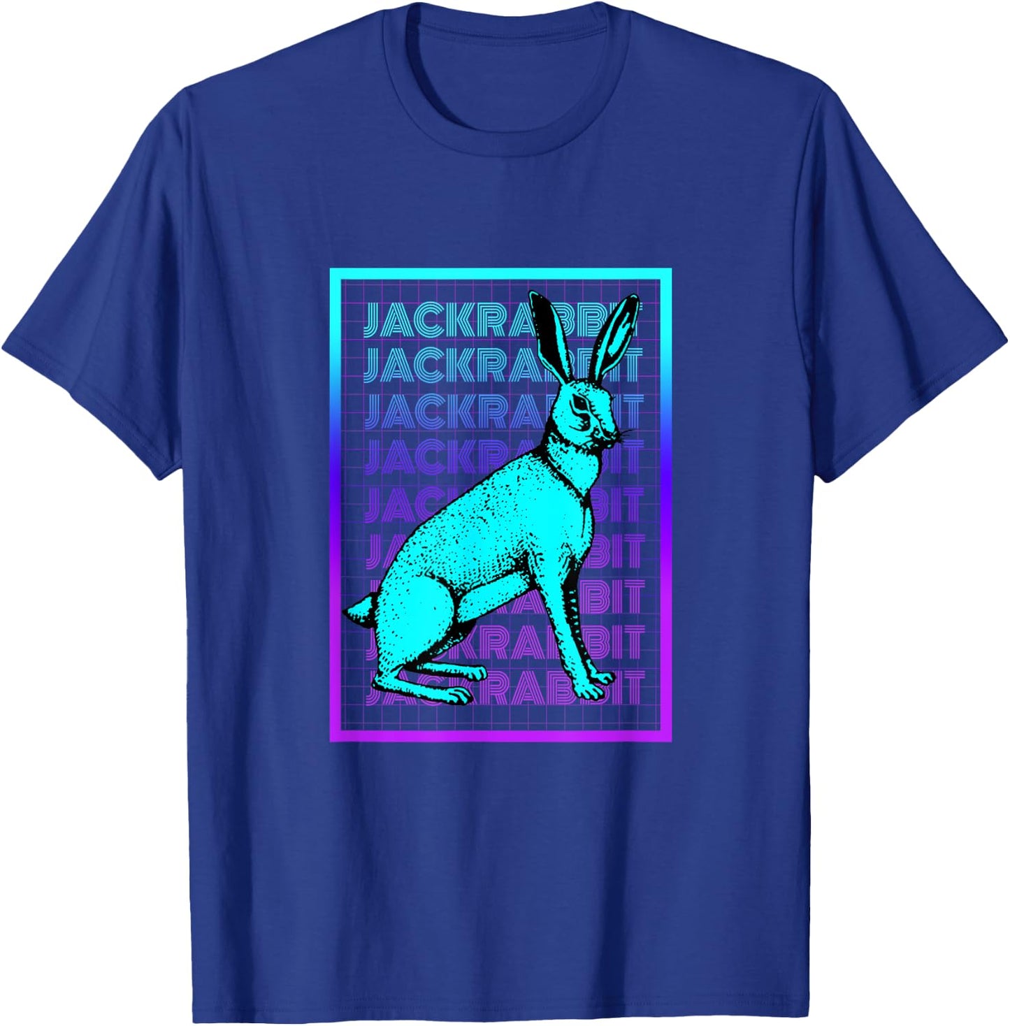 Jackrabbit Vintage Retro Jackrabbit T-Shirt - T-Shirt | Royal